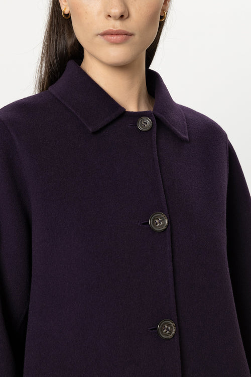 Luisa Cerano Plum Double-Face Jacket