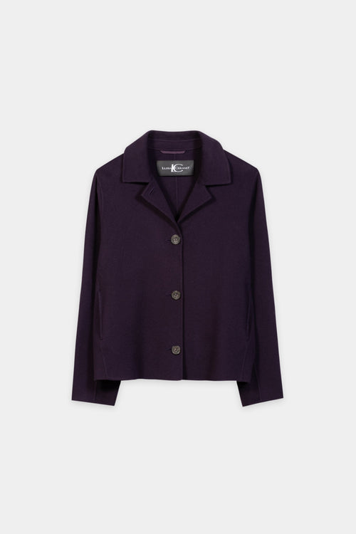 Luisa Cerano Plum Double-Face Jacket