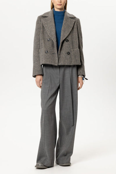 Luisa Cerano Heather Wool-Blend Pea Coat 448556