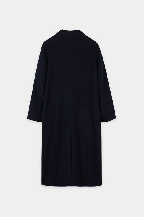 Luisa Cerano Navy Double-Face Blazer Coat