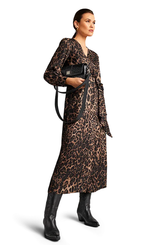 Riani ocelot printed dress 476080