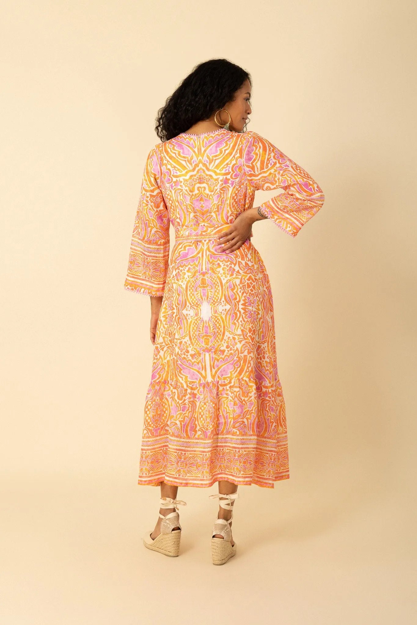 Hale Bob linen print dress 4YYU67AM