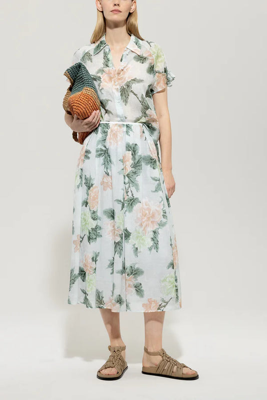 Luisa Cerano flower print skirt