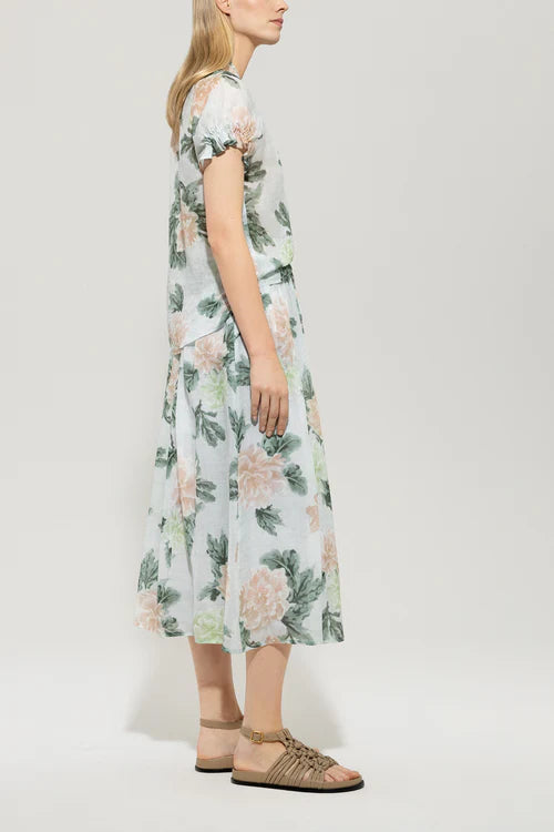 Luisa Cerano flower print skirt