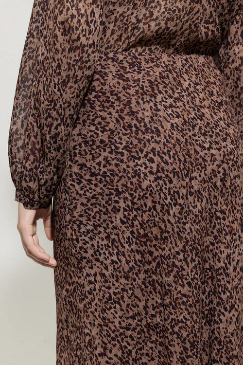 Luisa Cerano animal print midi skirt 528306
