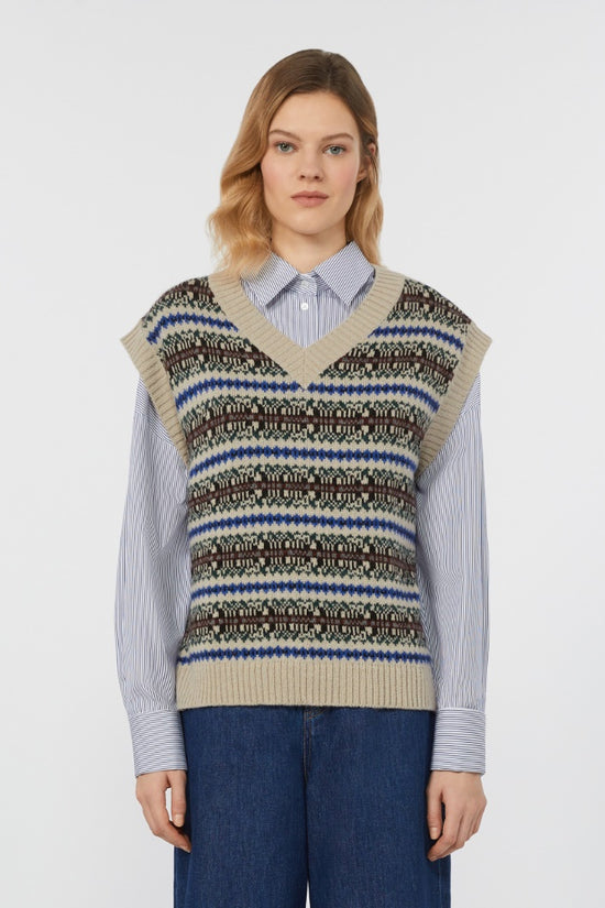 Max Mara Weekend jacquard knit tank top Fleres