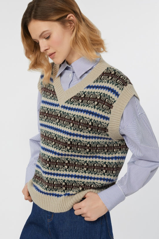 Max Mara Weekend jacquard knit tank top Fleres