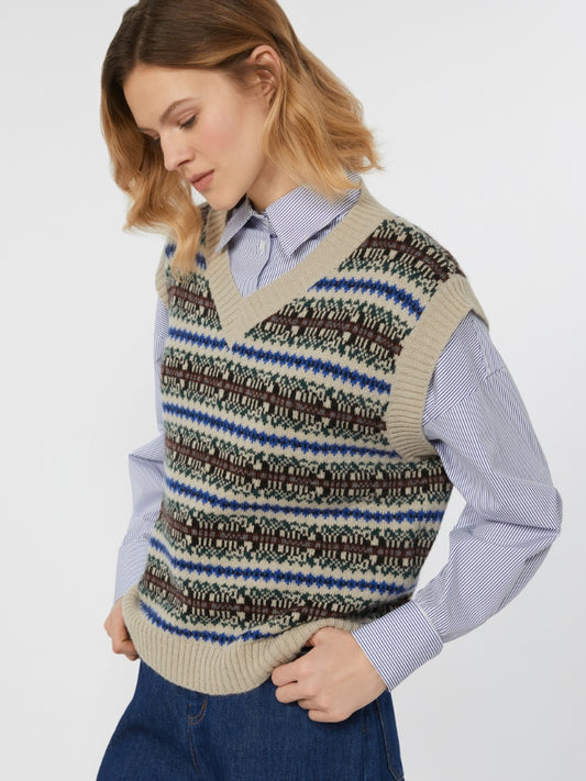 Max Mara Weekend jacquard knit tank top Fleres