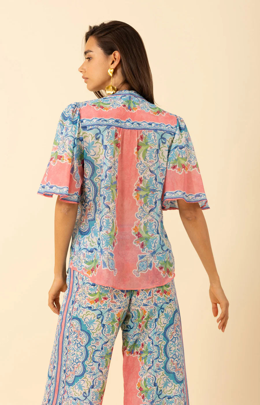 Hale Bob Estrella voile cotton top 53PW230A