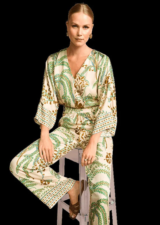 Riani stencil print blouse 545815