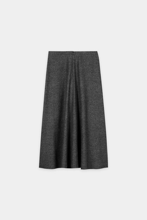 Luisa Cerano Grey Punto di Milano Slightly Flared Skirt