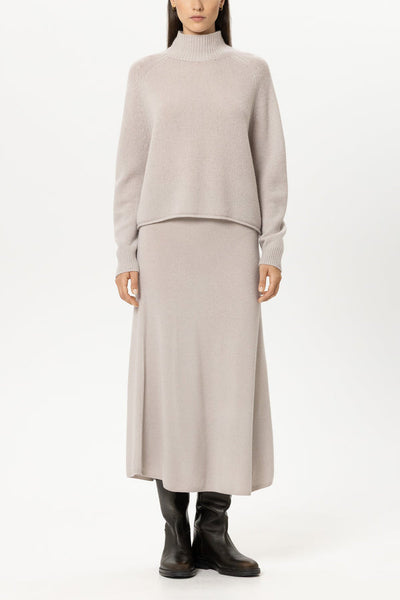 Luisa Cerano Pearl Cashmere Blend Long Skirt 548356