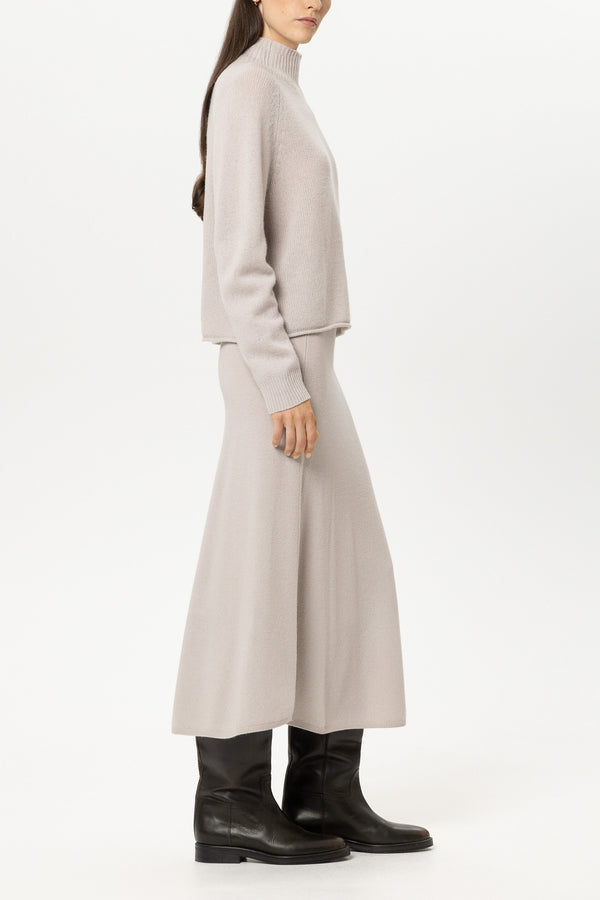 Luisa Cerano Pearl Cashmere Blend Long Skirt 