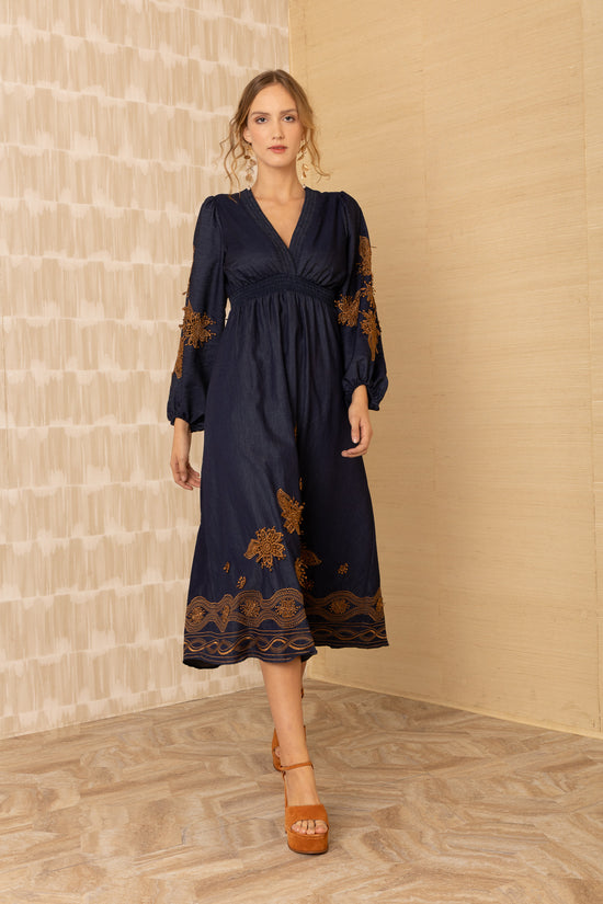 Hale Bob embroidered cotton dress 55BT620A
