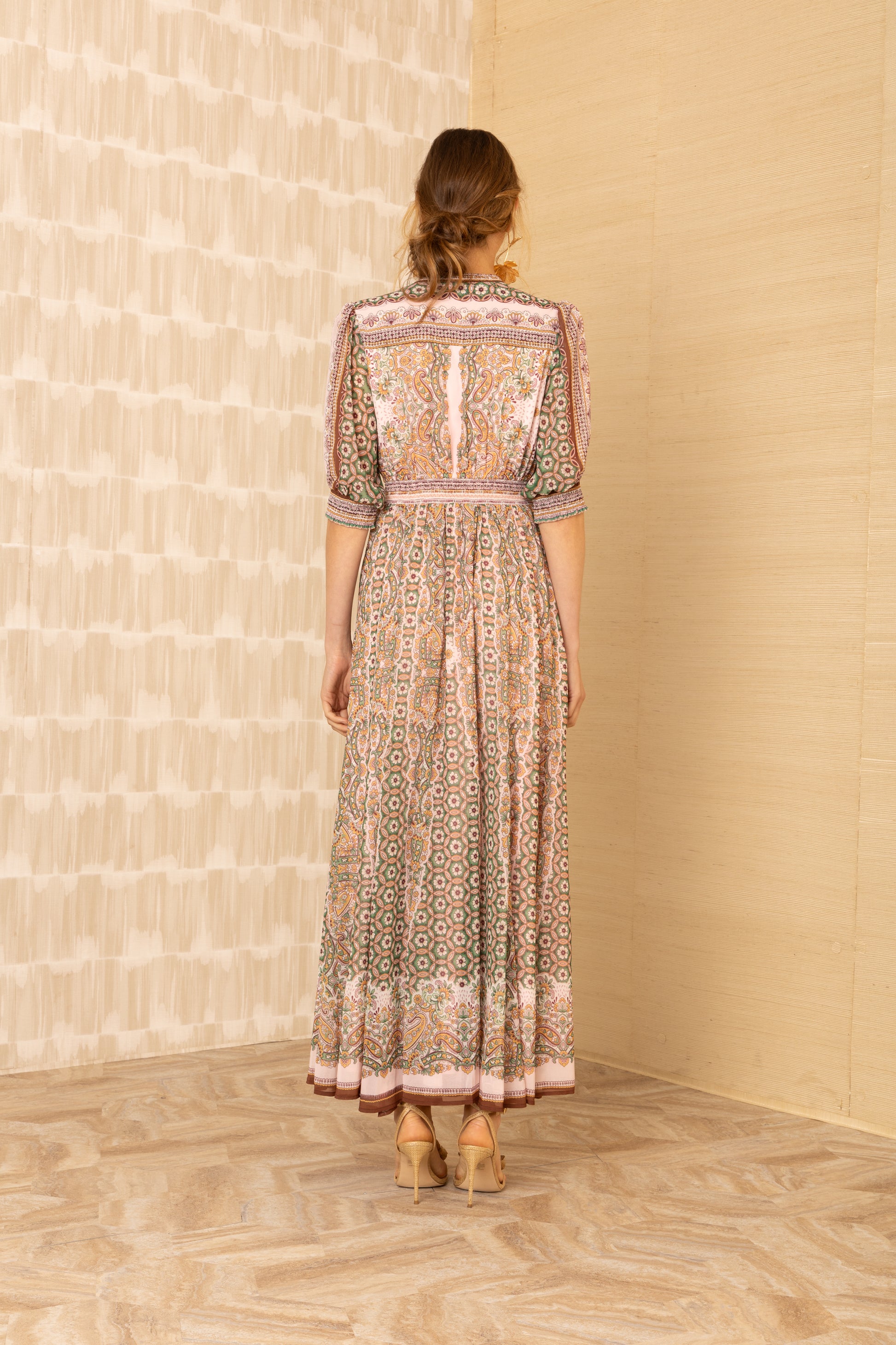 Hale Bob long sleeved maxi dress 56dj634a