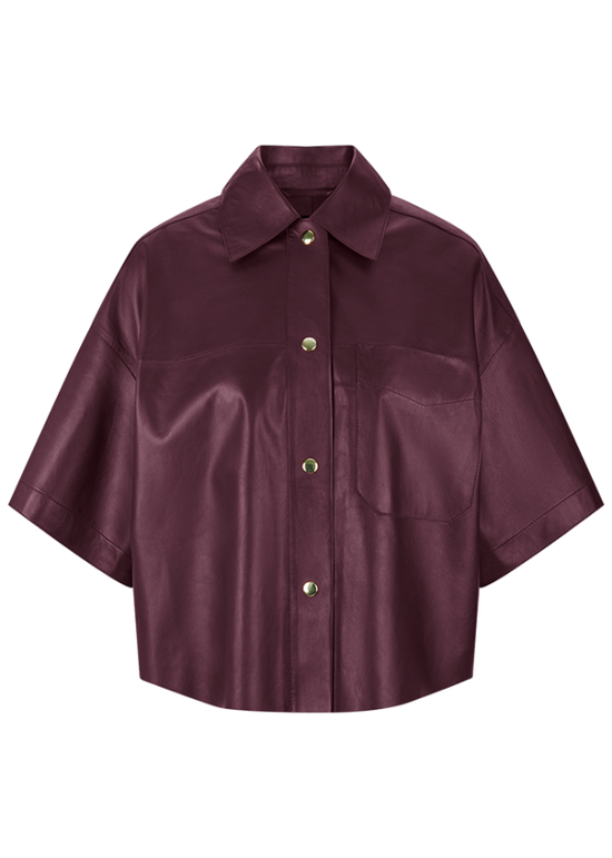 Riani leather shirt jacket 571010