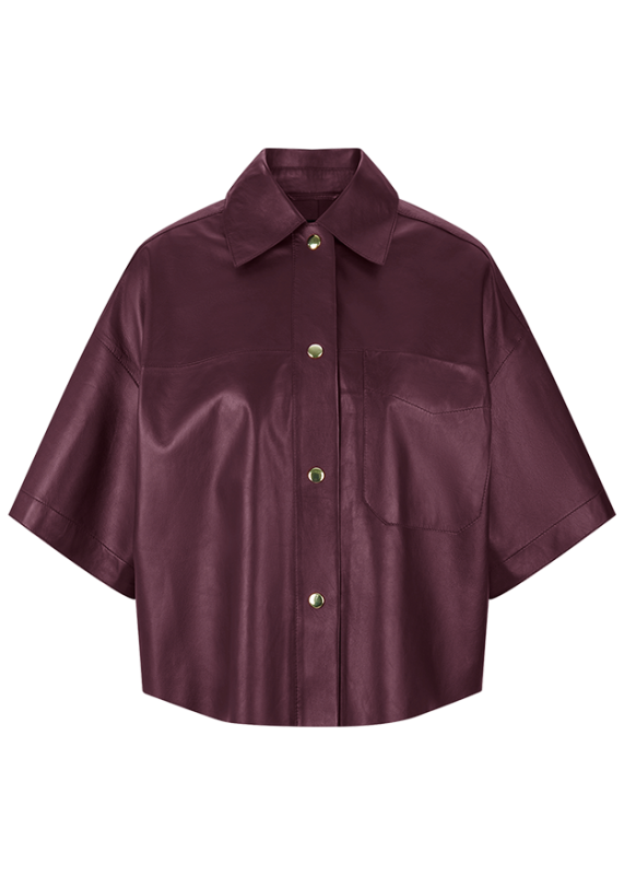 Riani leather shirt jacket 571010