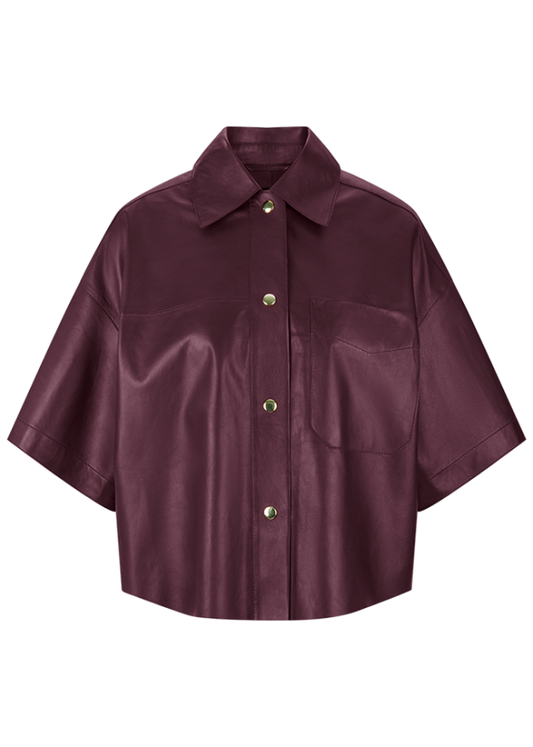 Riani leather shirt jacket 571010