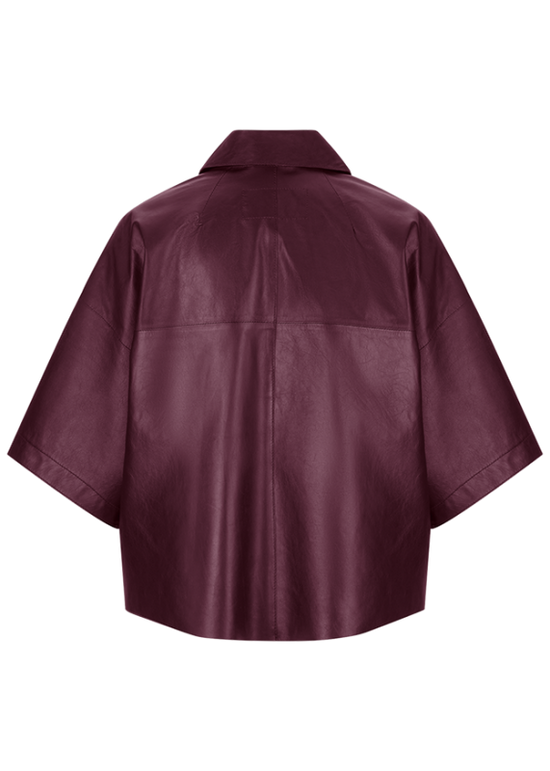 Riani leather shirt jacket 571010