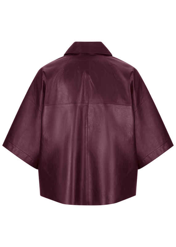 Riani leather shirt jacket 571010