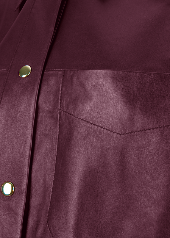 Riani leather shirt jacket 571010