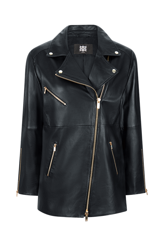 Riani biker style leather jacket 572010
