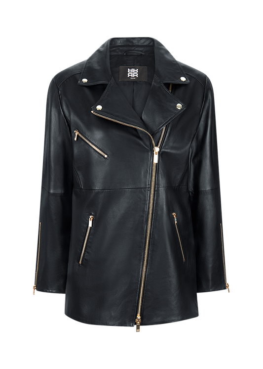 Riani biker style leather jacket 572010