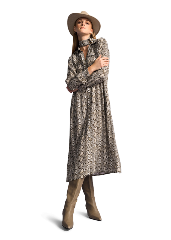 Riani maxi snake print dress 586600