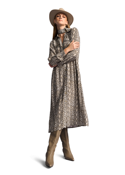 Riani maxi snake print dress 586600