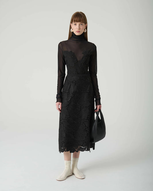 Beatrice b macrame lace skirt