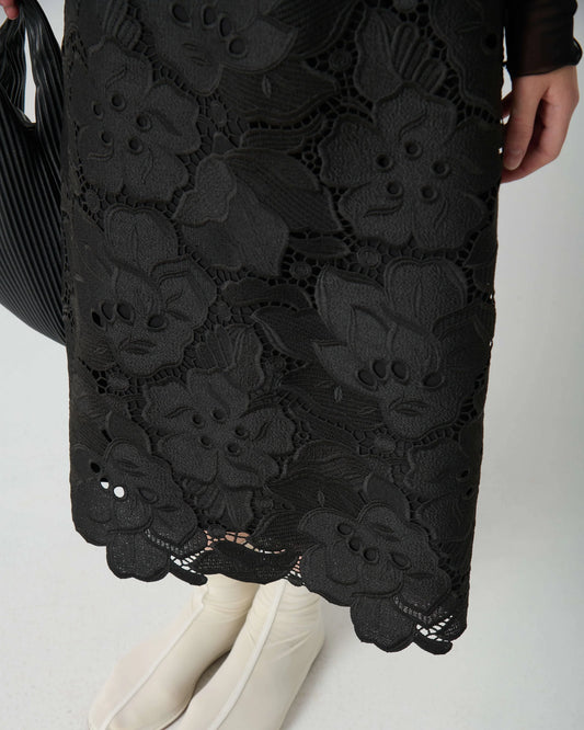 Beatrice b macrame lace skirt