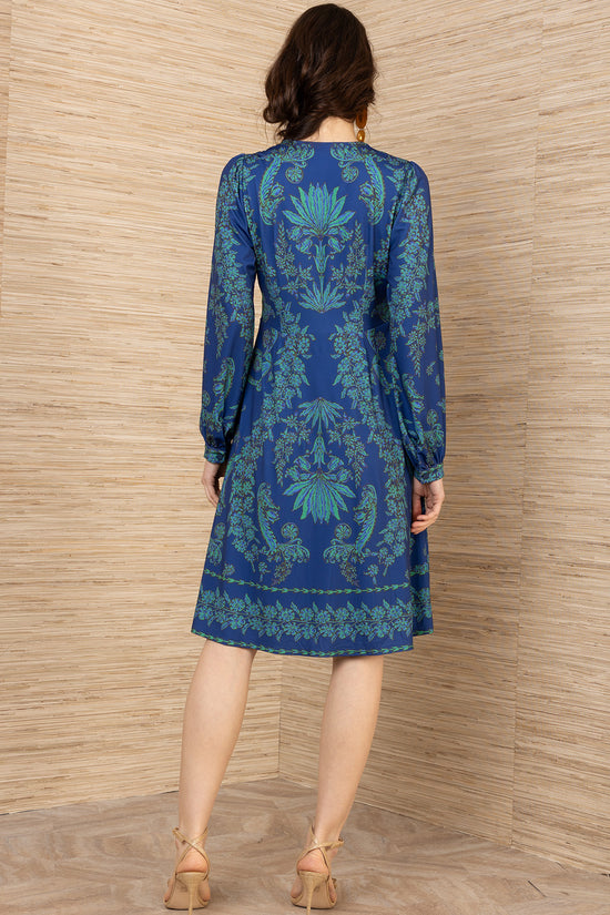 Hale Bob Navy Judith Jersey Dress 59VP670A