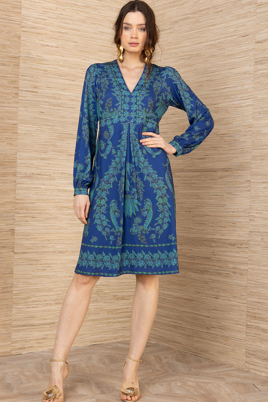 Hale Bob Navy Judith Jersey Dress 59VP670A