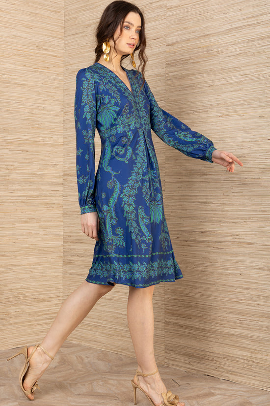 Hale Bob Navy Judith Jersey Dress 59VP670A