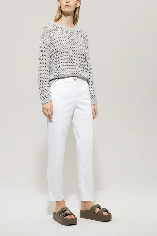 Luisa Cerano white tapered denim 618734