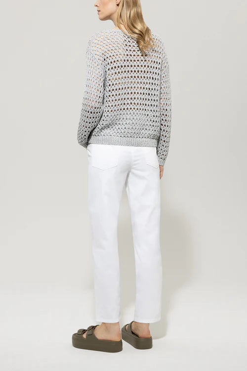 Luisa Cerano white tapered denim 618734