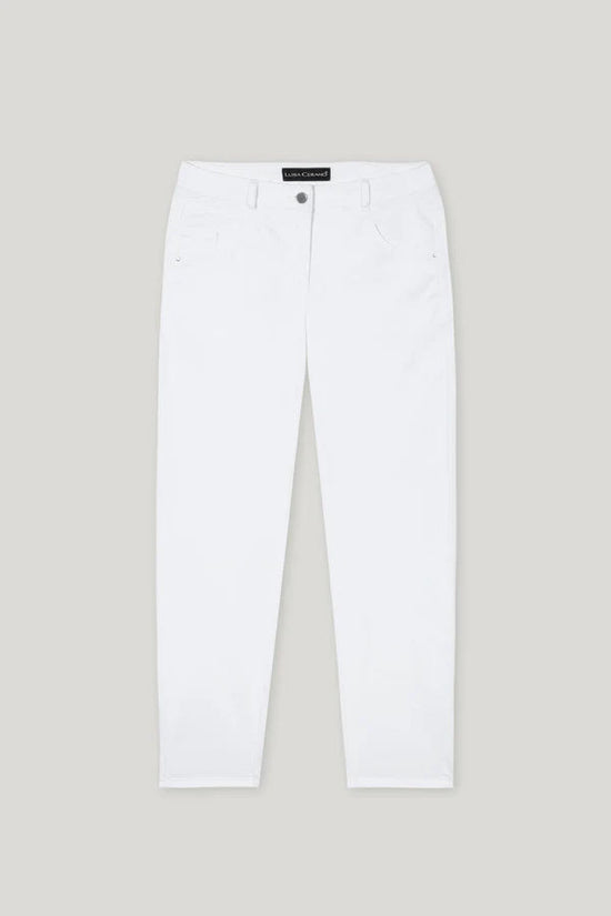 Luisa Cerano white tapered denim 618734