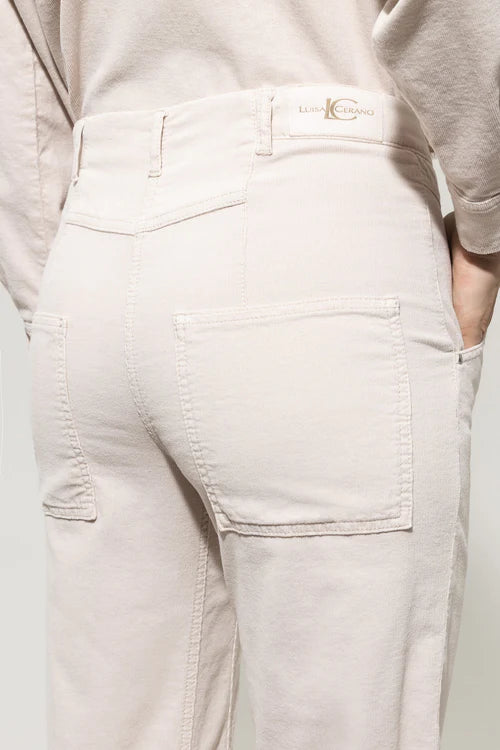 Luisa Cerano loose fit corduroy trousers 628622