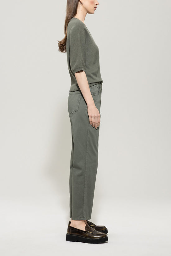 Luisa Cerano high-stretch tapered denim khaki 628803