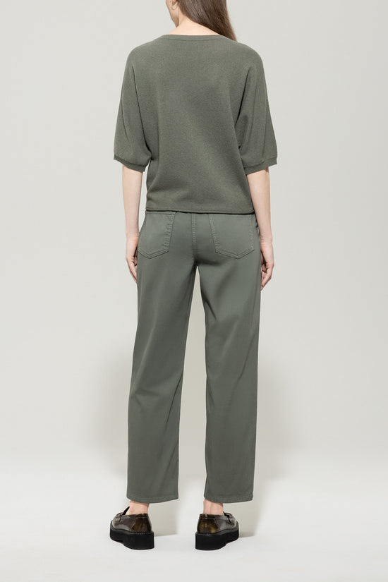 Luisa Cerano high-stretch tapered denim khaki 628803