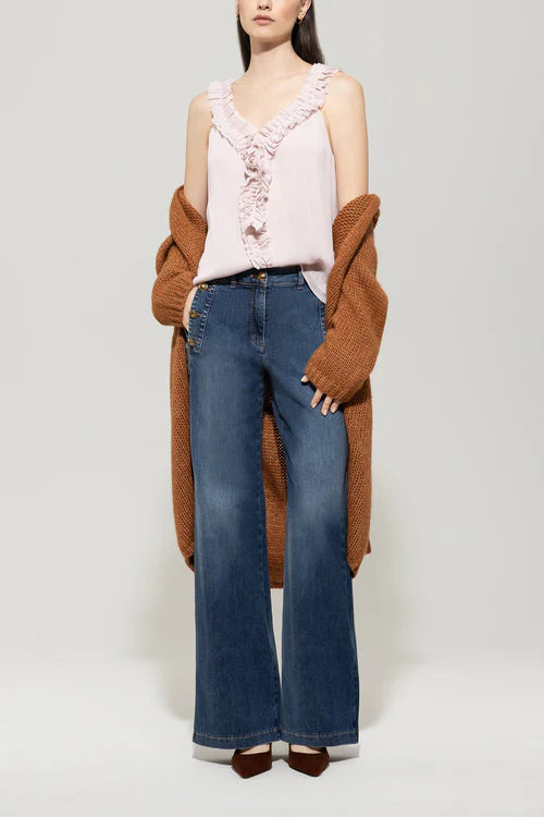 Luisa Cerano flared denim jeans 628811