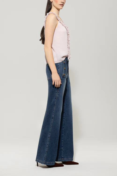 Luisa Cerano flared denim jeans 628811