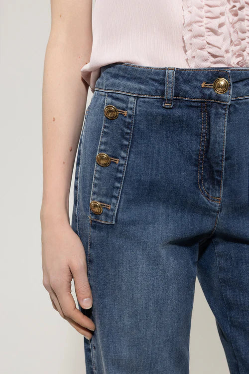 Luisa Cerano flared denim jeans 628811