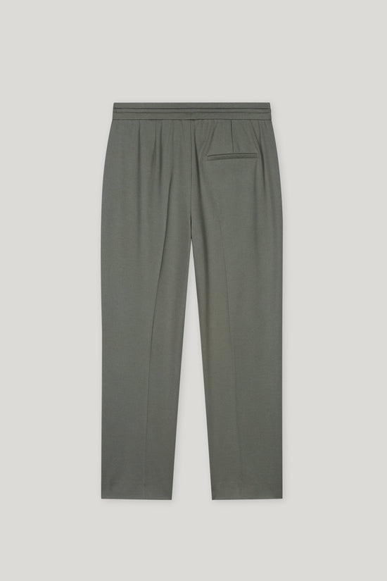 Luisa Cerano tie-waist jersey trouser khaki 628817