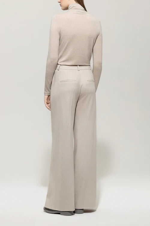 Luisa Cerano flannel wide leg trousers 628818