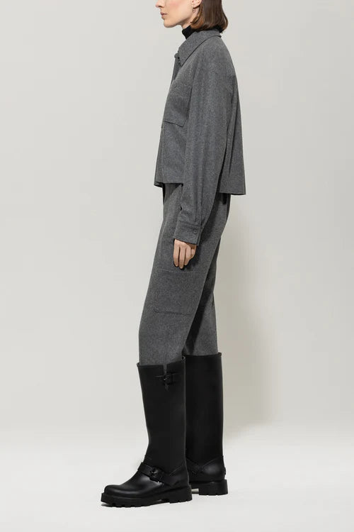 Luisa Cerano tapered flannel joggers 628833