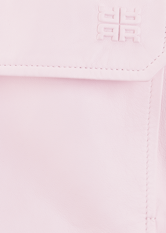 Riani Light Pink Soft Nappa Leather Jacket 631040