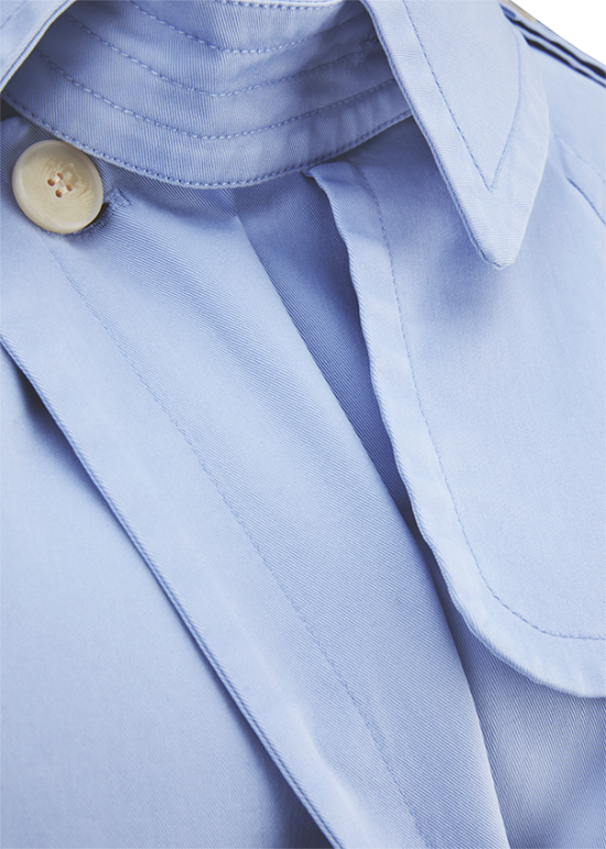 Riani Light Blue Cropped Trench Coat