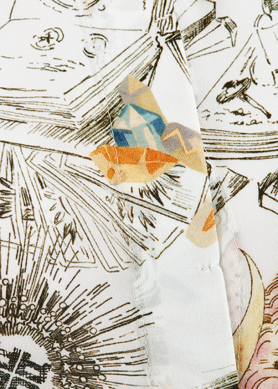 Riani Off-White Long Sleeve Blouse with Dreamscape Print 635370