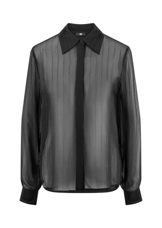 Riani Black Blouse with Rhinestone Details 635410